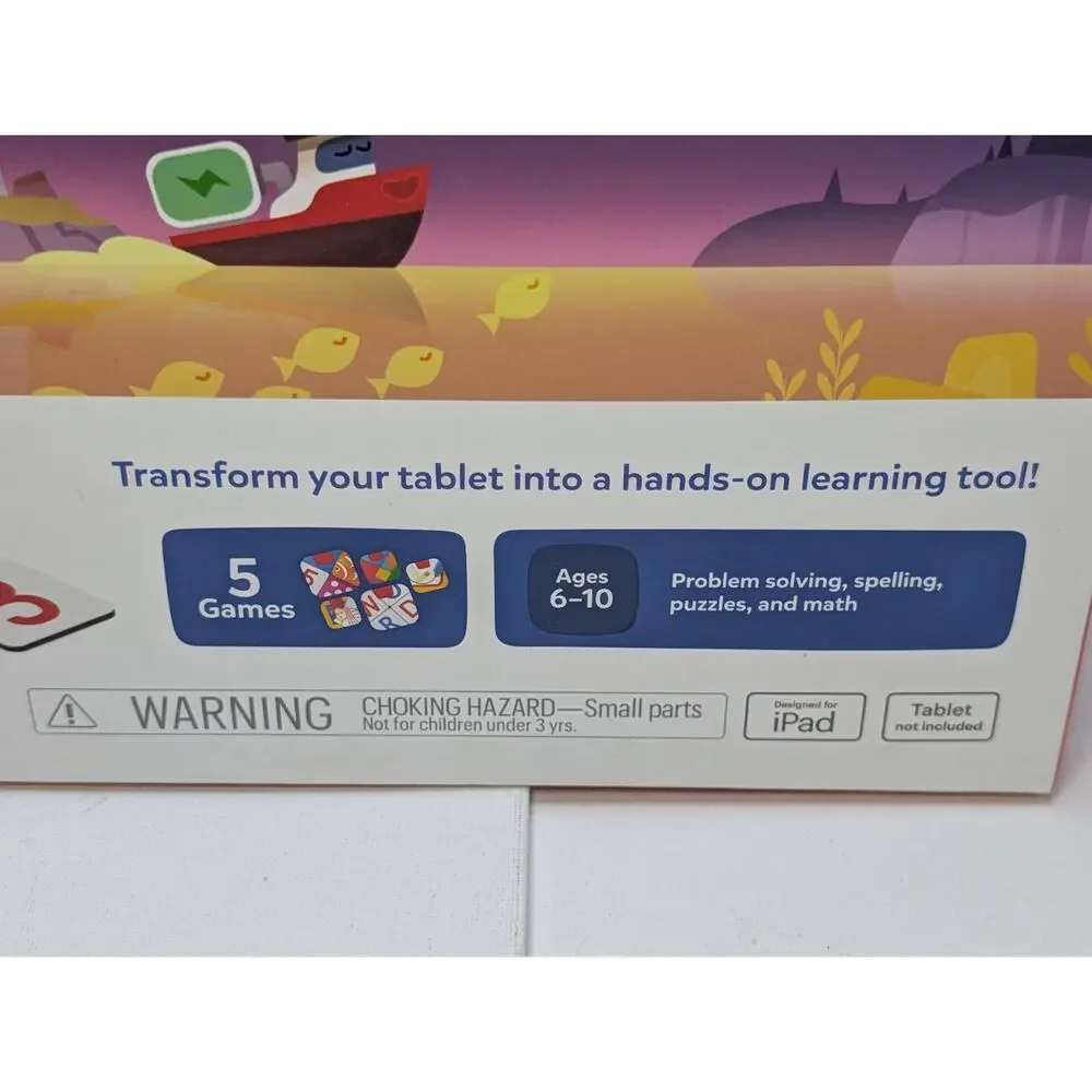 Osmo Genius Starter Kit 901-00089 iPad 5 Learning Games Base Tiles Ages 6-10